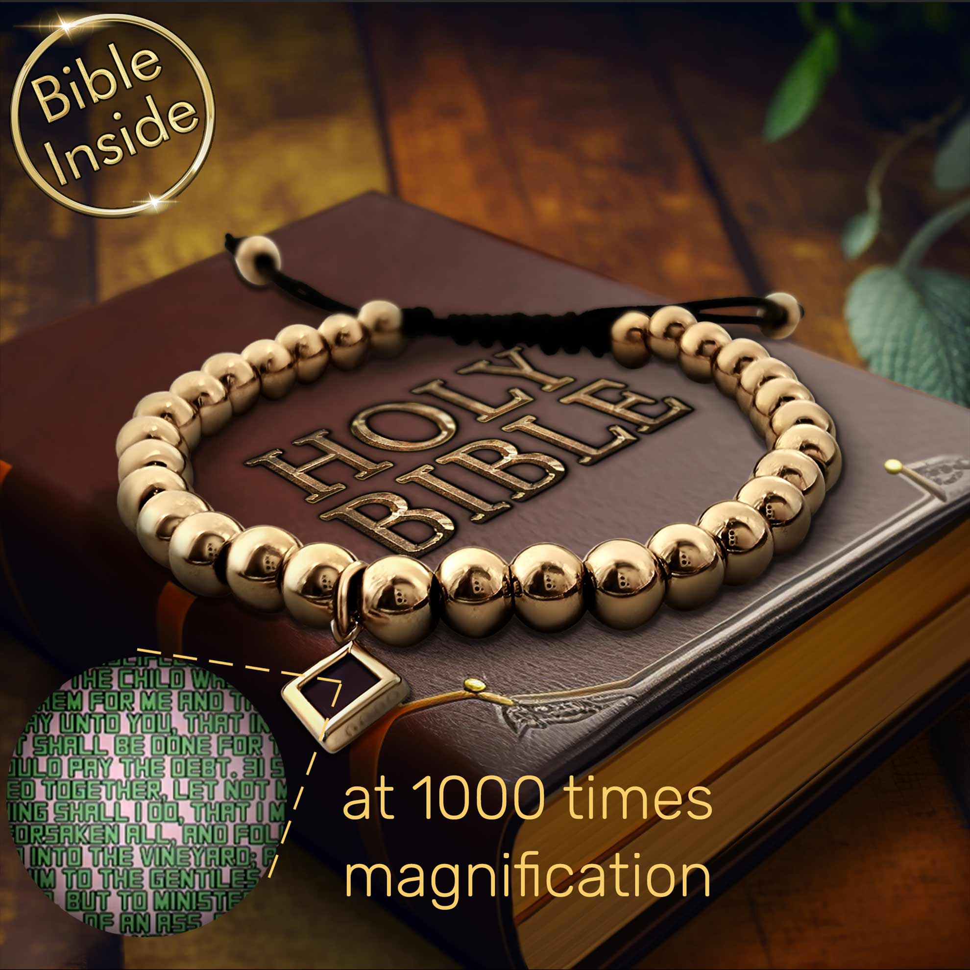 Beads Bracelet Containing the Entire Bible - Nano Jewelry