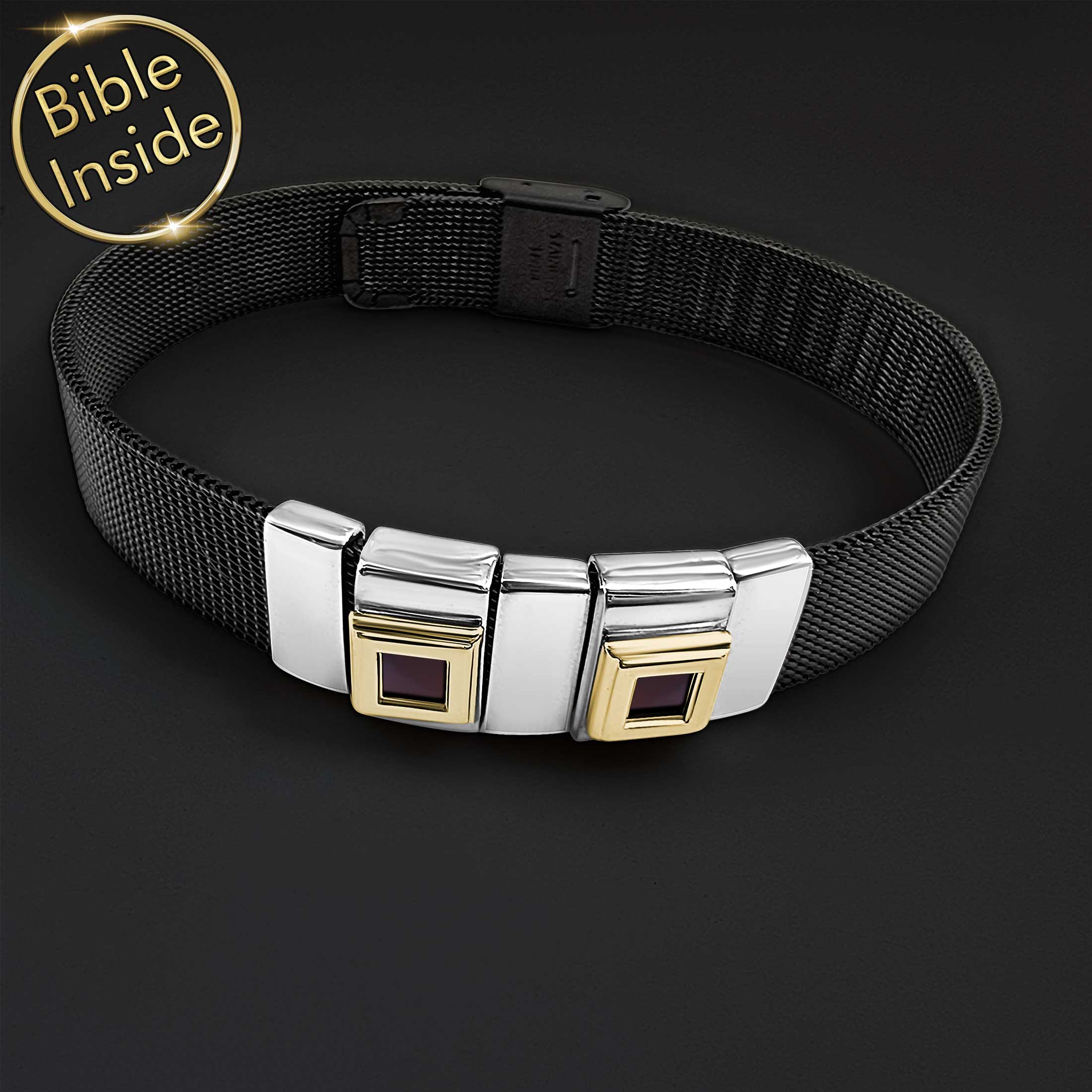 Christian Bracelets With Nano Bible for men - Nano Jewelry
